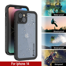 Cargar imagen en el visor de la galería, Funda impermeable IP68 para iPhone 14, Punkcase [Transparente] [Serie StudStar] [Ajuste delgado] [A prueba de suciedad]
