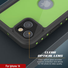 Cargar imagen en el visor de la galería, Funda impermeable IP68 para iPhone 14, de Punkcase [Verde claro] [Serie StudStar] [Ajuste delgado] [A prueba de suciedad]
