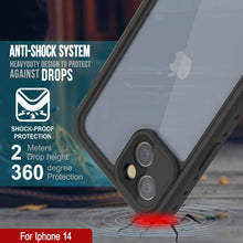 Cargar imagen en el visor de la galería, Funda impermeable IP68 para iPhone 14, Punkcase [Transparente] [Serie StudStar] [Ajuste delgado] [A prueba de suciedad]
