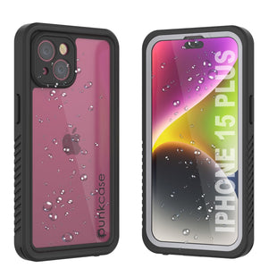 Funda impermeable para iPhone 15 Plus, Punkcase [Extreme Series] Cubierta blindada con protector de pantalla incorporado [Blanco]