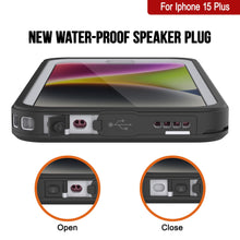 Cargar imagen en el visor de la galería, Funda impermeable para iPhone 15 Plus, Punkcase [Extreme Series] Cubierta blindada con protector de pantalla incorporado [Blanco]
