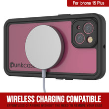 Cargar imagen en el visor de la galería, Funda impermeable para iPhone 15 Plus, Punkcase [Extreme Series], cubierta de armadura con protector de pantalla incorporado [Rosa]
