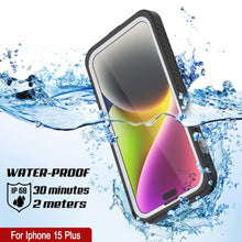 Cargar imagen en el visor de la galería, Funda impermeable para iPhone 15 Plus, Punkcase [Extreme Series] Cubierta blindada con protector de pantalla incorporado [Blanco]
