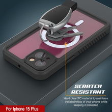 Cargar imagen en el visor de la galería, Estuche al agua para iPhone 15 Plus, Punkcase [Serie Extrema], cubierta protectora con armadura y protector de pantalla resistente incorporado [azul marino].
