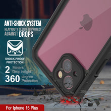 Cargar imagen en el visor de la galería, Funda impermeable Punkcase [Extreme Series] para iPhone 15 Plus, con protector de pantalla incorporado [Verde claro].
