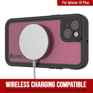 Funda impermeable IP68 para iPhone 16 Plus, Punkcase [Transparente] [Serie StudStar] [Ajuste fino] [A prueba de suciedad]