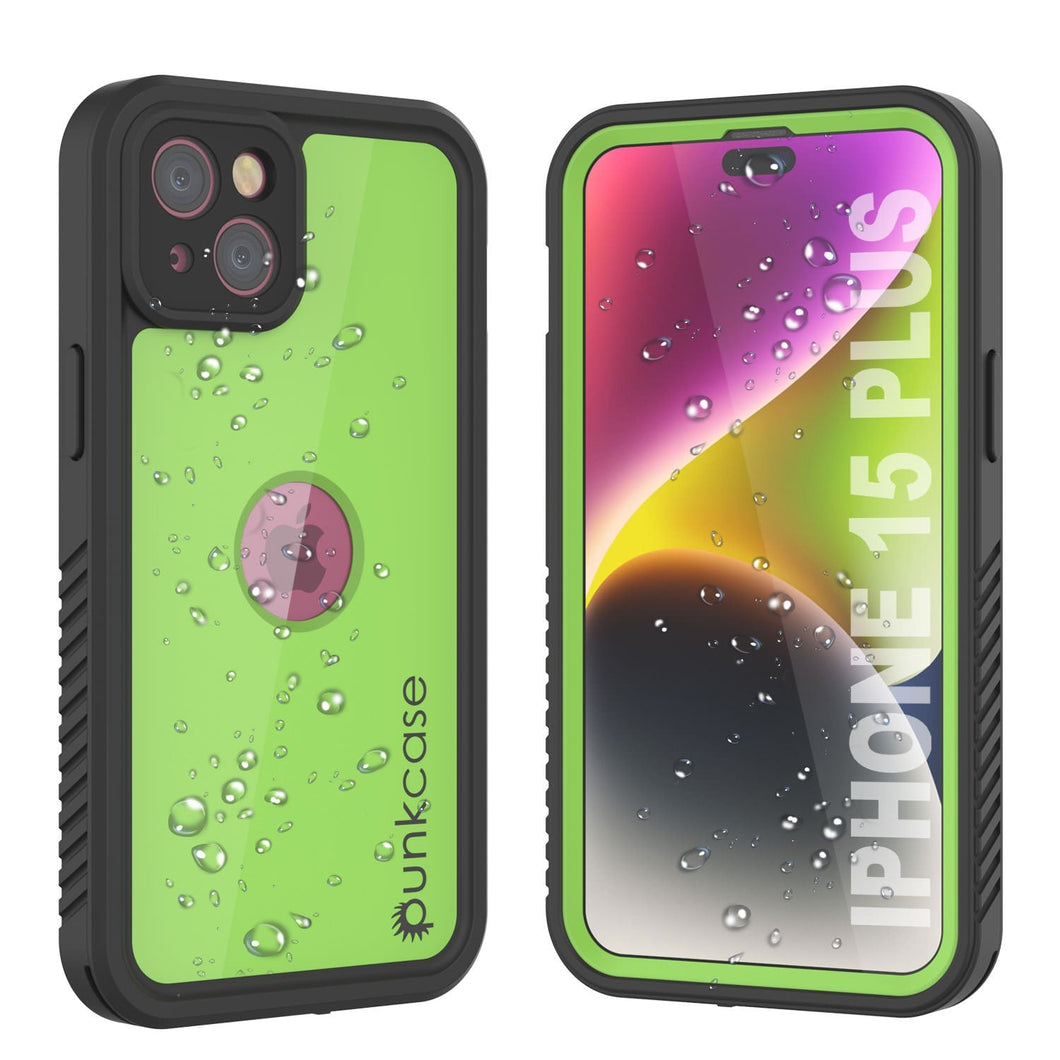 Funda impermeable IP68 para iPhone 16 Plus, Punkcase [Verde claro] [Serie StudStar] [Ajuste fino] [A prueba de suciedad]