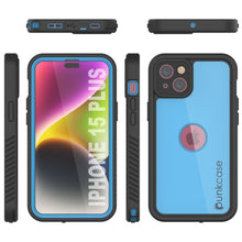 Load image into Gallery viewer, Funda impermeable IP68 para iPhone 16 Plus, Punkcase [Azul claro] [Serie StudStar] [Ajuste fino] [A prueba de suciedad]
