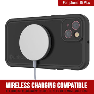 Funda impermeable IP68 para iPhone 16 Plus, Punkcase [Negra] [Serie StudStar] [Ajuste ajustado]