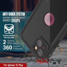 Load image into Gallery viewer, Funda impermeable IP68 para iPhone 16 Plus, Punkcase [Negra] [Serie StudStar] [Ajuste ajustado]
