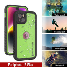 Load image into Gallery viewer, Funda impermeable IP68 para iPhone 16 Plus, Punkcase [Verde claro] [Serie StudStar] [Ajuste fino] [A prueba de suciedad]
