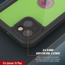 Cargar imagen en el visor de la galería, Carcasa al agua IP68 para iPhone 15 Plus, Punkcase [verde claro] [Serie StudStar] [ajuste delgado] [a prueba de suciedad]
