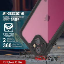 Load image into Gallery viewer, Funda impermeable IP68 para iPhone 16 Plus, Punkcase [Transparente] [Serie StudStar] [Ajuste fino] [A prueba de suciedad]
