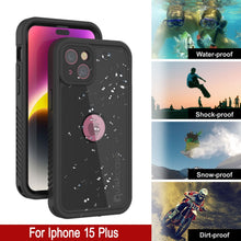 Load image into Gallery viewer, Funda impermeable IP68 para iPhone 16 Plus, Punkcase [Negra] [Serie StudStar] [Ajuste ajustado]
