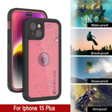 Cargar imagen en el visor de la galería, Funda impermeable IP68 para iPhone 16 Plus, Punkcase [rosa] [Serie StudStar] [Ajuste fino] [A prueba de suciedad]
