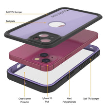 Load image into Gallery viewer, Funda impermeable IP68 para iPhone 16 Plus, Punkcase [Lila] [Serie StudStar] [Ajuste fino] [A prueba de suciedad]
