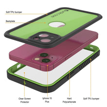 Load image into Gallery viewer, Funda impermeable IP68 para iPhone 16 Plus, Punkcase [Verde claro] [Serie StudStar] [Ajuste fino] [A prueba de suciedad]
