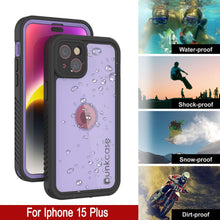 Load image into Gallery viewer, Funda impermeable IP68 para iPhone 16 Plus, Punkcase [Lila] [Serie StudStar] [Ajuste fino] [A prueba de suciedad]
