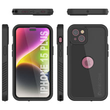 Cargar imagen en el visor de la galería, iPhone 15 Plus Funda Impermeable IP68, Punkcase [Negro] [Serie StudStar] [Ajuste Delgado]
