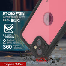 Cargar imagen en el visor de la galería, Funda impermeable IP68 para iPhone 16 Plus, Punkcase [rosa] [Serie StudStar] [Ajuste fino] [A prueba de suciedad]
