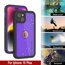 Load image into Gallery viewer, Funda impermeable IP68 para iPhone 16 Plus, Punkcase [morada] [Serie StudStar] [Ajuste fino] [A prueba de suciedad]
