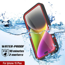 Load image into Gallery viewer, Funda impermeable IP68 para iPhone 16 Plus, Punkcase [Roja] [Serie StudStar] [Ajuste ajustado]
