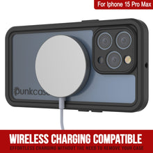 Cargar imagen en el visor de la galería, Carcasa resistente al agua para iPhone 15 Pro Max, Punkcase [Serie Extrema] Cubierta de Armadura con Protector de Pantalla Incorporado [Turquesa]

