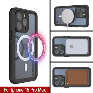 Productos Funda impermeable para iPhone 15 Pro Max, Punkcase [Extreme Series] cubierta armadura con protector de pantalla incorporado [verde claro]