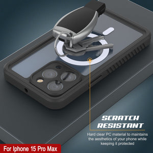 Productos Funda impermeable para iPhone 15 Pro Max, Punkcase [Extreme Series] cubierta armadura con protector de pantalla incorporado [verde claro]