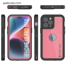 Cargar imagen en el visor de la galería, Funda impermeable IP68 para iPhone 16 Pro Max, Punkcase [rosa] [Serie StudStar] [Ajuste fino] [A prueba de suciedad]
