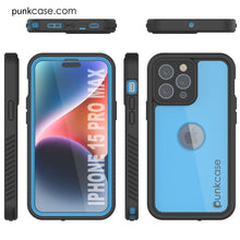 Cargar imagen en el visor de la galería, Funda impermeable IP68 para iPhone 16 Pro Max, Punkcase [Azul claro] [Serie StudStar] [Ajuste fino] [A prueba de suciedad]

