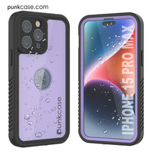Cargar imagen en el visor de la galería, Funda impermeable IP68 para iPhone 16 Pro Max, Punkcase [Lila] [Serie StudStar] [Ajuste fino] [A prueba de suciedad]
