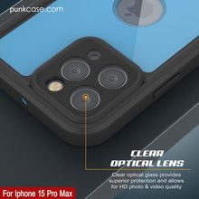 Cargar imagen en el visor de la galería, Funda impermeable IP68 para iPhone 16 Pro Max, Punkcase [Azul claro] [Serie StudStar] [Ajuste fino] [A prueba de suciedad]
