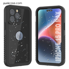 Cargar imagen en el visor de la galería, Funda impermeable IP68 para iPhone 16 Pro Max, Punkcase [Negra] [Serie StudStar] [Ajuste ajustado]
