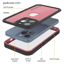 Cargar imagen en el visor de la galería, Funda impermeable IP68 para iPhone 16 Pro Max, Punkcase [rosa] [Serie StudStar] [Ajuste fino] [A prueba de suciedad]
