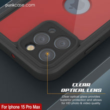 Cargar imagen en el visor de la galería, Funda impermeable IP68 para iPhone 16 Pro Max, Punkcase [Roja] [Serie StudStar] [Ajuste ajustado]
