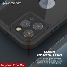 Cargar imagen en el visor de la galería, Funda impermeable IP68 para iPhone 16 Pro Max, Punkcase [Negra] [Serie StudStar] [Ajuste ajustado]
