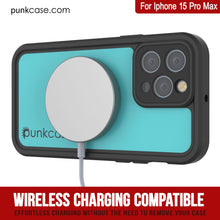 Cargar imagen en el visor de la galería, Funda impermeable IP68 para iPhone 16 Pro Max, Punkcase [azul verdoso] [Serie StudStar] [Ajuste ajustado]
