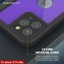 Cargar imagen en el visor de la galería, Funda impermeable IP68 para iPhone 16 Pro Max, Punkcase [morada] [Serie StudStar] [Ajuste fino] [A prueba de suciedad]
