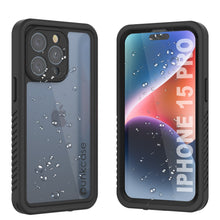 Cargar imagen en el visor de la galería, iPhone 15 Pro Waterproof Case, Funda resistente al agua Punkcase [Extreme Series] con protector de pantalla incorporado [Negro]
