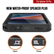 Cargar imagen en el visor de la galería, iPhone 15 Pro Waterproof Case, Funda resistente al agua Punkcase [Extreme Series] con protector de pantalla incorporado [Negro]
