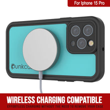 Load image into Gallery viewer, Funda impermeable IP68 para iPhone 16 Pro, Punkcase [azul verdoso] [Serie StudStar] [Ajuste ajustado]

