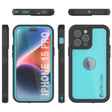 Load image into Gallery viewer, Funda impermeable IP68 para iPhone 16 Pro, Punkcase [azul verdoso] [Serie StudStar] [Ajuste ajustado]
