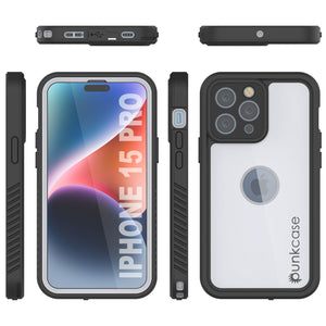 Funda impermeable IP68 para iPhone 16 Pro, Punkcase [blanca] [Serie StudStar] [Ajuste fino] [A prueba de suciedad]