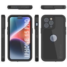 Cargar imagen en el visor de la galería, Funda impermeable IP68 para iPhone 16 Pro, Punkcase [Negra] [Serie StudStar] [Ajuste ajustado]
