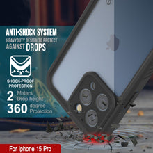 Cargar imagen en el visor de la galería, Funda impermeable IP68 para iPhone 16 Pro, Punkcase [Transparente] [Serie StudStar] [Ajuste fino] [A prueba de suciedad]
