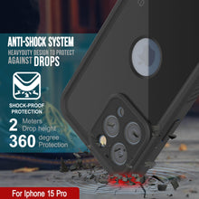 Cargar imagen en el visor de la galería, Funda impermeable IP68 para iPhone 16 Pro, Punkcase [Negra] [Serie StudStar] [Ajuste ajustado]
