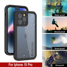 Cargar imagen en el visor de la galería, Funda impermeable IP68 para iPhone 16 Pro, Punkcase [Transparente] [Serie StudStar] [Ajuste fino] [A prueba de suciedad]
