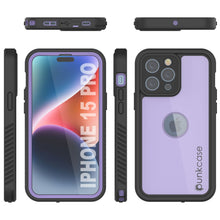 Cargar imagen en el visor de la galería, Funda impermeable IP68 para iPhone 16 Pro, Punkcase [Lila] [Serie StudStar] [Ajuste fino] [A prueba de suciedad]
