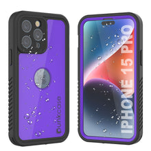 Cargar imagen en el visor de la galería, Funda impermeable IP68 para iPhone 16 Pro, Punkcase [morada] [Serie StudStar] [Ajuste fino] [A prueba de suciedad]
